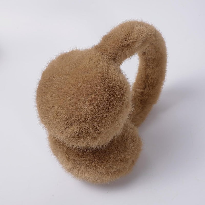 KDVOG Store Women Winter Ear Muffs Gloves Set Girls Fluffy Earmuffs Cold Weather Faux Fur Ear Warmers Touch Screen Gloves - Image 5
